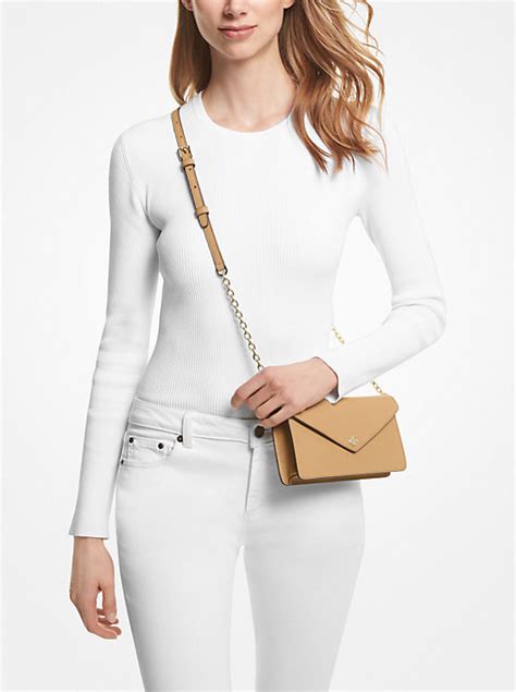 michael michael kors small saffiano leather 3-in-1 card case|michael kors saffiano leather crossbody.